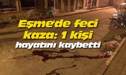 Eşme'de feci kaza: 1 kişi hayatını kaybetti