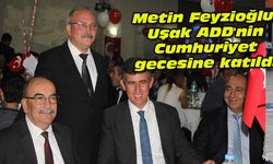 Metin Feyzioğlu, Uşak ADD'nin Cumhuriyet gecesine katıldı