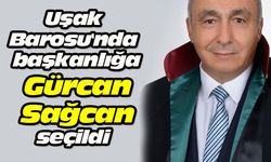 Uşak Barosu'nda başkanlığa Gürcan Sağcan seçildi
