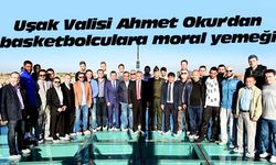 Uşak Valisi Ahmet Okur'dan basketbolculara moral yemeği