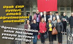 Uşak CHP üyeleri, emekli öğretmenleri unutmadı