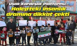 Uşak Kardeşlik Platformu, Halep'teki acıların dinmesini istedi