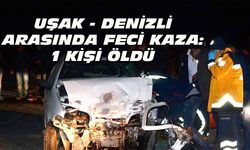 Denizli-Uşak arasında trafik kazası: 1 kişi öldü