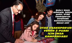 UTAŞ Uşakspor'un yenen 3 puanı için imza kampanyası başlatıldı