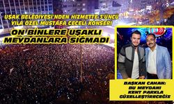 Uşak, Mustafa Ceceli konserinde meydanlara sığmadı
