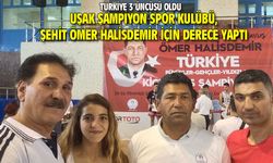 Uşak Şampiyon Spor Kulübü, şehit Ömer Halisdemir için derece yaptı