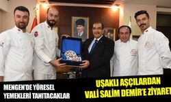 Uşaklı aşçılardan Vali Salim Demir'e ziyaret