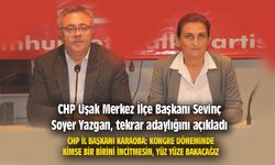 CHP Uşak Merkez İlçe Başkanı Yazgan, tekrar adaylığını açıkladı