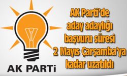 AK Parti’de aday adaylığı başvuru süresi 2 Mayıs Çarşamba’ya kadar uzatıldı