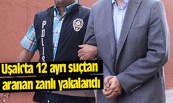 Uşak'ta 12 ayrı suçtan aranan zanlı yakalandı