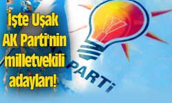 İşte Uşak AK Parti'nin milletvekili adayları!