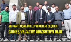 AK Parti Uşak Milletvekilleri mazbatalarını aldı