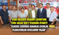 Başkan Cahan'dan Türk Sağlık Sen Uşak Şubesi'ne teşekkür ziyareti