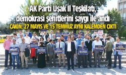 AK Parti Uşak İl Teşkilatı, demokrasi şehitlerini saygı ile andı