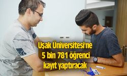 Uşak Üniversitesi'ne 5 bin 781 öğrenci kayıt yaptıracak