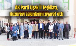 AK Parti Uşak İl Teşkilatı, Huzurevi sakinlerini ziyaret etti