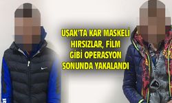 Uşak'ta kar maskeli akü hırsızları, film gibi operasyonla yakalandı
