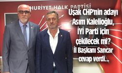 Uşak CHP'nin adayı Asım Kalelioğlu, İYİ Parti için adaylıktan çekilecek mi?