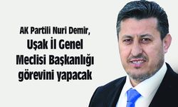 Nuri Demir, Uşak İl Genel Meclisi Başkanı oluyor