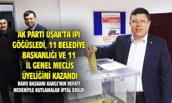 Uşak AK Parti, 11 belediye başkanlığı ve 11 il genel meclisi üyeliğini kazandı