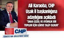 Ali Karaoba, CHP Uşak İl başkanlığına adaylığını açıkladı