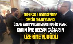Özkan Yalım'ın danışmanı Mahir Yaşar, kadın üye Rezzan Çağlar'ın üzerine yürüdü