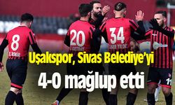 Uşakspor, Sivas Belediye'yi 4-0 mağlup etti