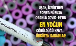 Uşak, Ege'de İzmir'in ardından nüfusa göre en fazla koronavirüs vakası görülen şehir oldu