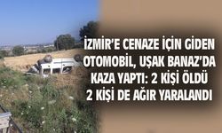 İzmir'e cenazeye giden araç Banaz'da kaza yaptı, 2 kişi öldü