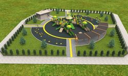 Uşak Belediyesi engelli bireylerin de kullanabileceği yeni nesil bir park inşa ediyor