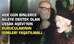 Her gün binlerce vatandaşa destek olan Uşşak Aşevi'nin kurucularının isimleri yaşatılmalı!