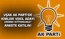 Uşak AK Parti'de kimleri aday görmek istiyorsunuz? Ankete katılın!