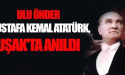 Atatürk, Uşak'ta anıldı