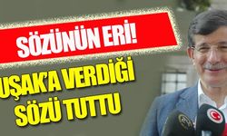 Başbakan Ahmet Davutoğlu, Uşak'a verdiği sözü tuttu!
