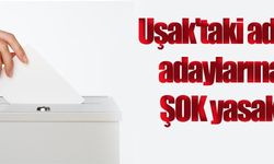 Uşak'taki aday adaylarına yasak!