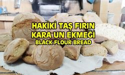 Geleneksel Uşak kara değirmen unu tam buğday ekmeği