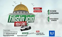 Uşak'ta bugün büyük araç konvoyu var! Filistin için yola çıkın!