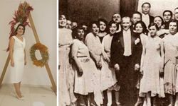 Eğitim İş'in kadın yöneticisinin kıyafeti Atatürk'ün  devrim yaptığı yılları çağrıştırdı!