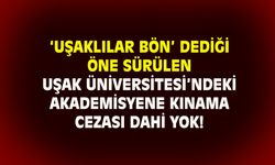 'Uşaklılar bön' dediği öne sürülen akademisyene hiçbir ceza yok!