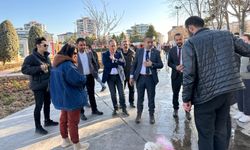 BBP Uşak Belediye Başkan adayı Mehmet Kahveci, Atapark'ta vatandaş ziyareti yaptı