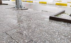 Aniden bastıran dolu yağışları Uşak'ta etkili oldu