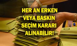 Her an erken veya baskın seçim kararı alınabilir yanıtı!