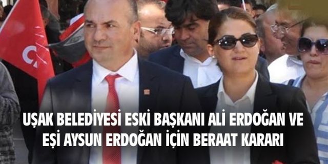 Ali Erdoğan ve eşi Aysun Erdoğan için beraat kararı