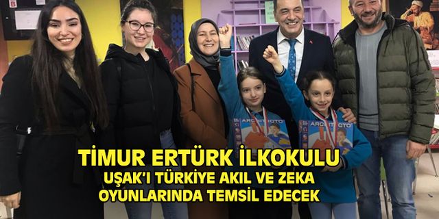 Timur Ertürk İlkokulu, akıl ve zeka oyunlarında Uşak'ı temsil edecek