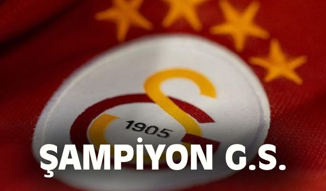 Galatasaray, şampiyonluğunu ilan etti