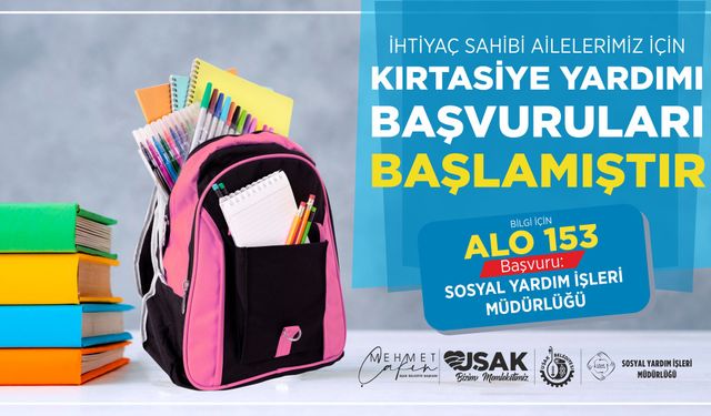 Uşak'ta dar gelirli ailelerin çocukları için okul çantasını belediye hazırlıyor