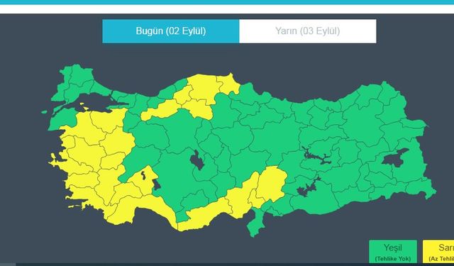 Uşak'a sarı kodlu bir uyarı daha verildi! Sel riski hala var!