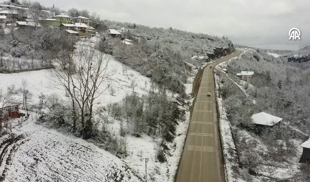 Kar, Marmara ve Karadeniz'i beyaz örtü gibi kapladı