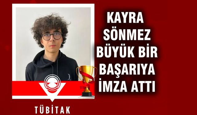 Uşak Fen Lisesi'nden Kayra Sönmez, Türkiye'yi temsil edecek!