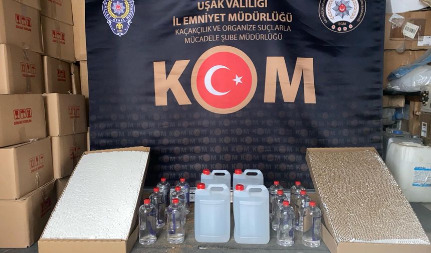 Uşak'ta Ramazan ayı içinde litrelerce kaçak alkol yakalandı